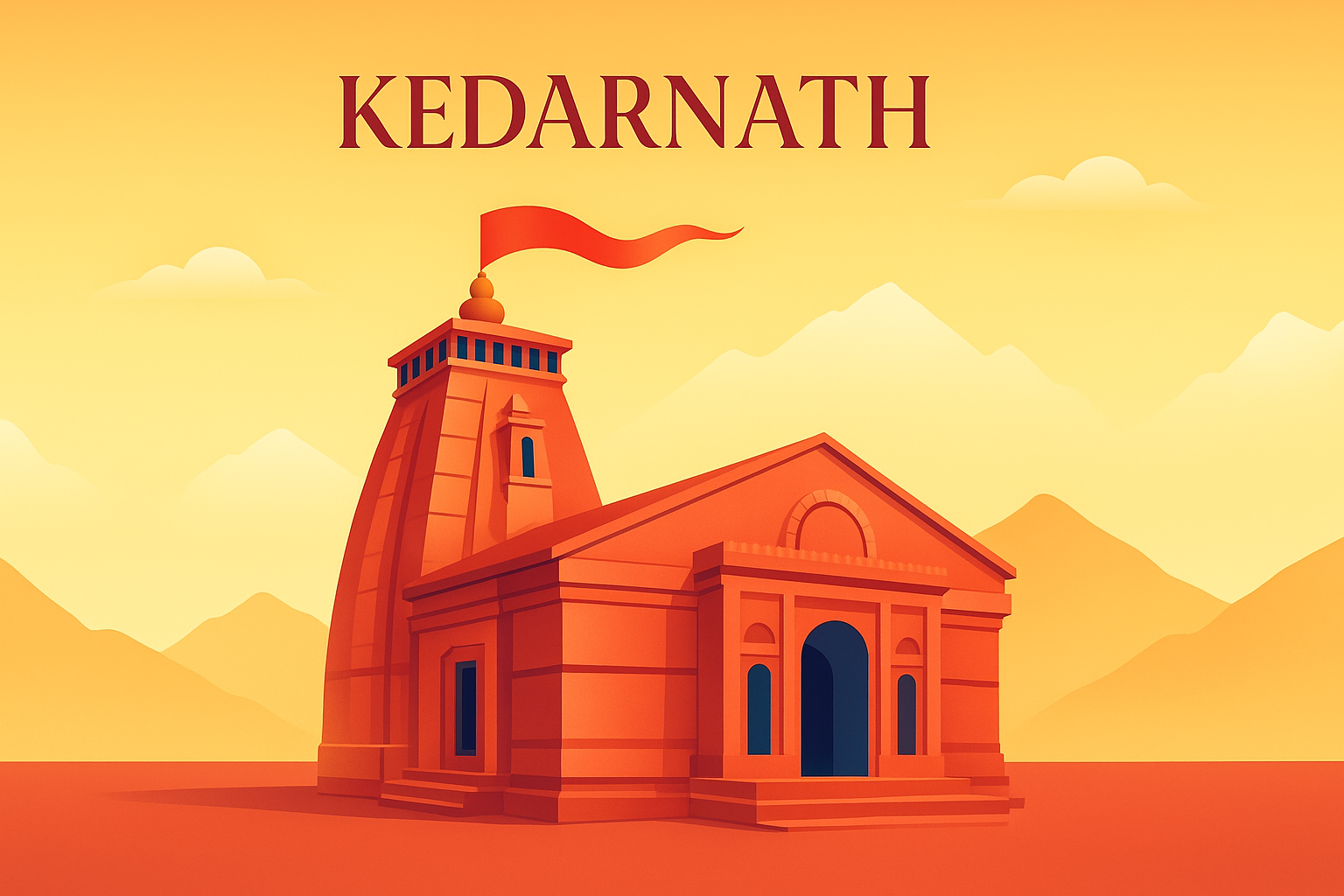 Kedarnath Illustration